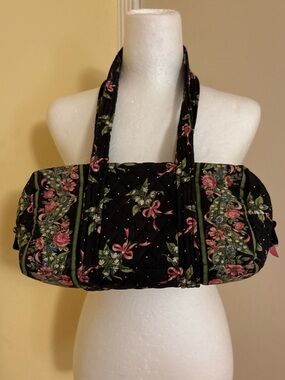 Vintage Vera Bradley Quilted Small Duffel Bag in New Hope Pattern🎀